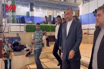 VIDEO: FM Amir-Abdollahian visits Tehran Book Fair