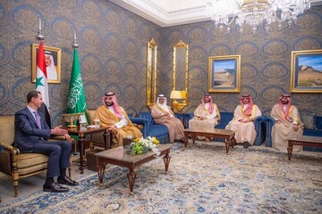 دیدار بشار اسد با ولیعهد سعودی و پادشاه بحرین در منامه