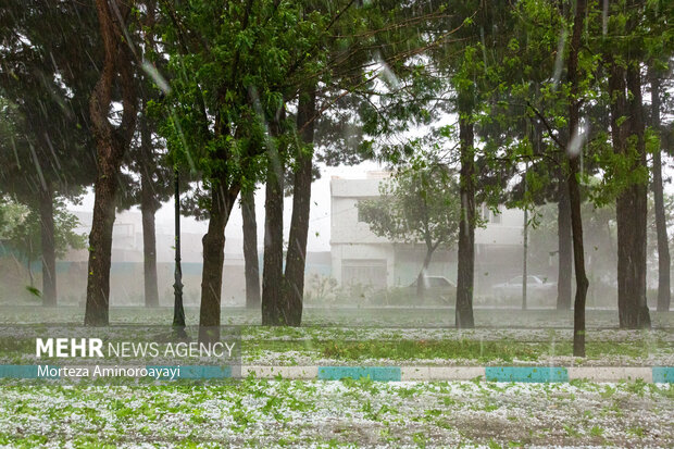 سیلاب و بارش شدید باران و تگرگ در نیشابور