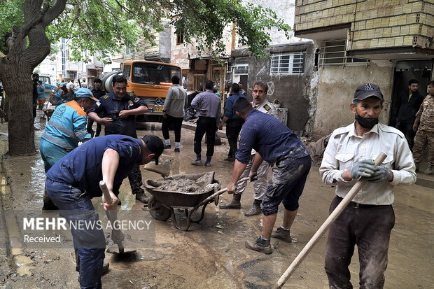 Basij forces assist flood-hit areas in Mashhad