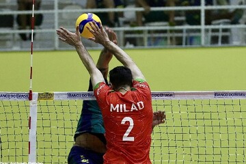 Iran volleyball team loses to Brazil in friendly match