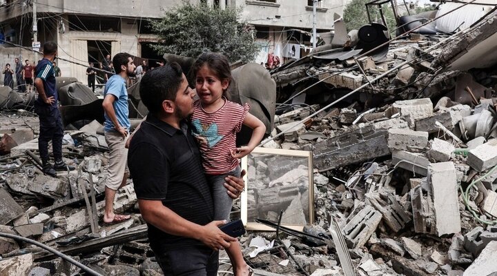 بمباران بی‌امان مناطق مختلف نوار غزه طی بامداد امروز