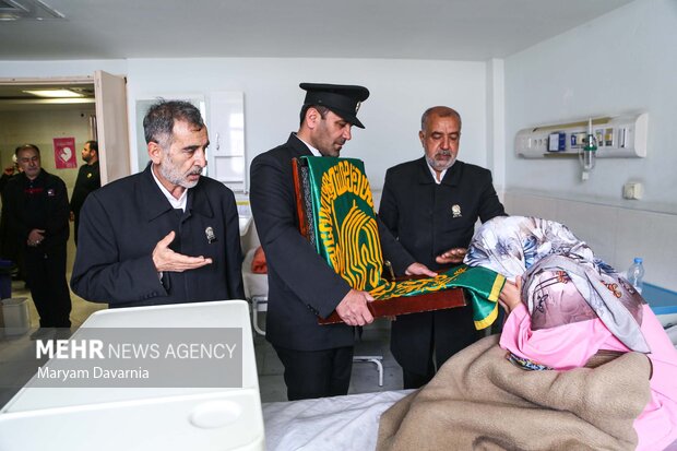 حضور خادمان رضوی در بیمارستان بنت الهدی بجنورد