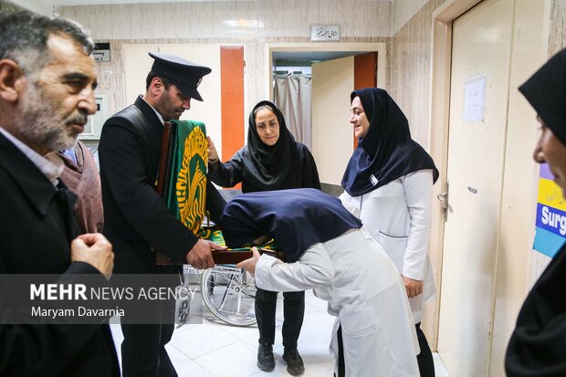 حضور خادمان رضوی در بیمارستان بنت الهدی بجنورد
