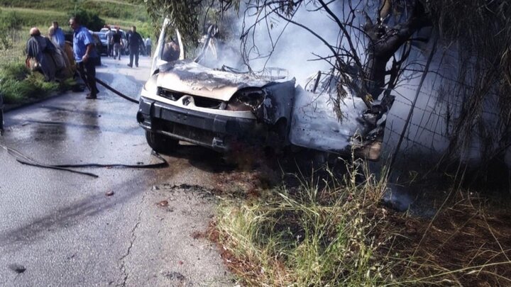 استشهاد قيادي في حركة حماس اثر غارة على سيارة قرب منطقة المصنع بين لبنان وسوريا