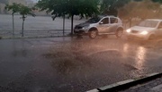 بارش باران و تگرگ در مشهد 
