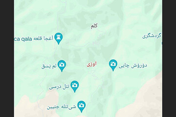 منطقه محل سانحه بالگرد رئیس جمهور در شهرستان ورزقان