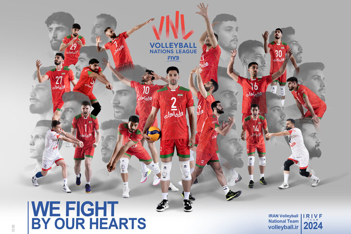پوستر تیم ملی والیبال مردان ایران منتشر شد