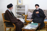 بالصور...نبذة من لقاءات الشهيد رئيسي ورفاقه الشهداء مع قائد الثورة الاسلامية