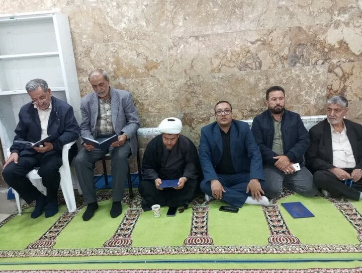 مراسم عزاداری شهید خدمت در اداره تبلیغات اسلامی بیجار