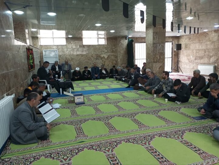 مراسم عزاداری شهید خدمت در اداره تبلیغات اسلامی بیجار