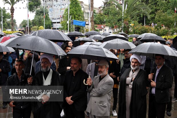 رشتوندان در فراق شهادت رییس جمهور و همراهانش به سوگ نشستند