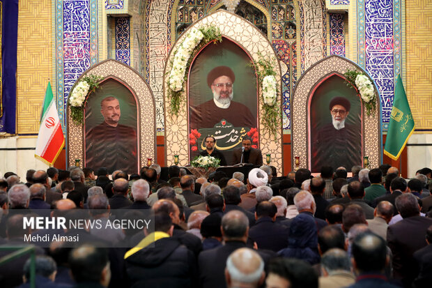 مراسم بزرگداشت شهادت آیت الله رئیسی و همراهان در زنجان
