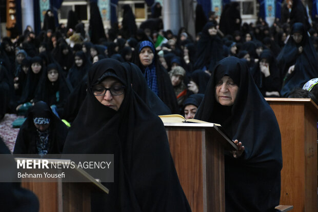 آیین گرامیداشت خادم الرضا و سید شهیدان خدمت آیت الله رئیسی در شام ولادت امام رضا ( ع)