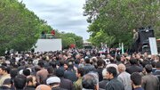 آذری عوام کا اپنے محبوب صدر کو آخری الوداع/ ایک غم دراز کہ جس کی کوئی انتہا نہیں+ تصاویر، ویڈیو