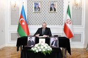 Azeri president visits Iran embassy to condole Raeisi passing