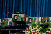 وداع با پیکرهای مطهر شهدای خدمت در مصلای امام خمینی (ره) تهران