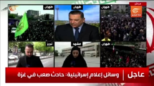 پخش زنده مراسم تشییع پیکر رئیس جمهور شهید از سوی شبکههای جهانی