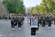 بدء مراسم تشييع جثمان الشهيد امير عبد اللهيان في الخارجية الإيرانية