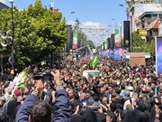 VIDEO: Thousands of people attend funeral of Martyr Ghadimi