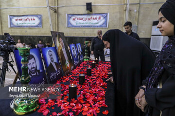 People of Ahvaz mourining ceremony for loss of pres. Raeisi