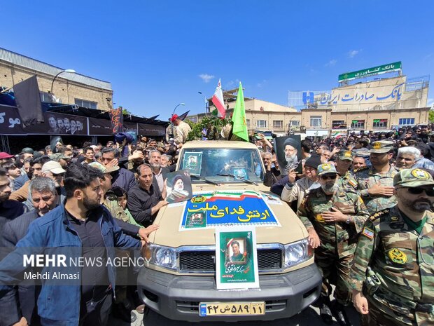 پیکر شهید قدیمی رهسپار ابهر شد
