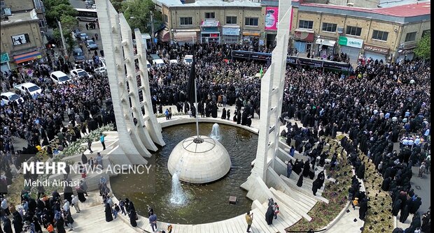 تشییع پیکر مطهر شهید سرهنگ دوم «بهروز قدیمی» در زنجان
