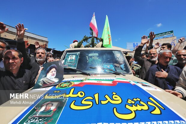 ورود پیکر شهید قدیمی به ابهر