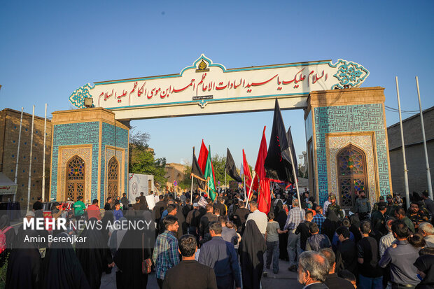 دسته عزاداری مردمی به مناسبت شهادت رئیس جمهور در شیراز