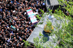 شہید سید مہدی موسوی کی تشییع جنازہ، عوام کی بھرپور شرکت
