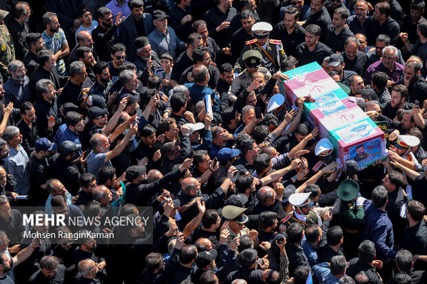 Burial of Pres. Raeisi's security team head