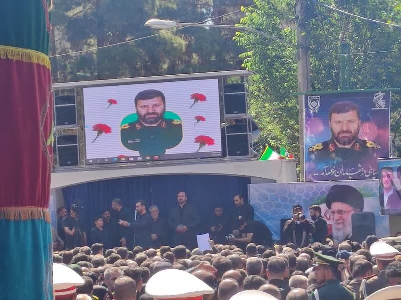 حضور پرشور مردم ری در مراسم تشییع سردار شهید موسوی