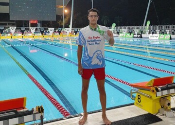 رکورد شکنی شناگر ایران در ۴۰۰ و ۱۵۰۰ متر آزاد مسافت بلند