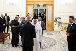 Ceremony of signing book of condolence for martyr Raeisi, FM