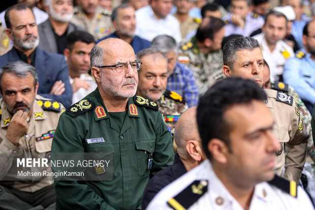 سردار علیرضا تمیزی در بزرگداشت شهدای خدمت در ستاد فرماندهی ارتش جمهوری اسلامی ایران