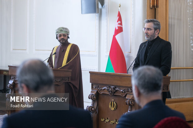 دیدار وزیر امور خارجه عمان با سرپرست وزارت خارجه