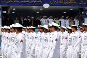 Graduation ceremony of a group of naval forces in Rasht