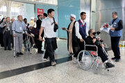 Arrival of Iranian amputees in Madinah for Hajj