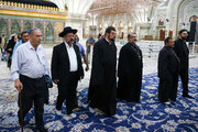 Monotheistic religions' followers in Imam Khomeini mausoleum