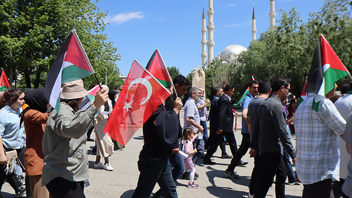 تظاهرات سراسری مردم ترکیه علیه رژیم صهیونیستی+ عکس