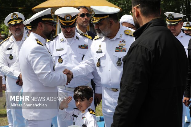 Graduation ceremony of a group of naval forces in Rasht
