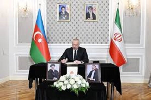 VIDEO: Memorial book of martyr Raeisi in Iran embassy in Baku