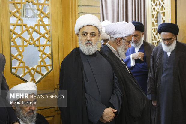 Commemoration ceremony for mother of Nasrallah in Qom