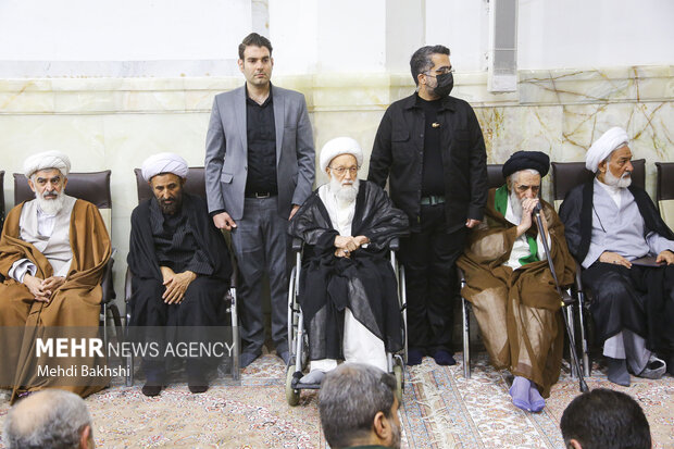 Commemoration ceremony for mother of Nasrallah in Qom