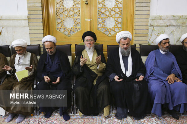 Commemoration ceremony for mother of Nasrallah in Qom