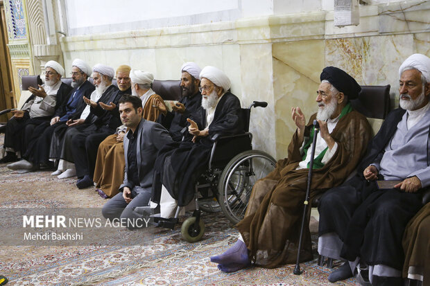 Commemoration ceremony for mother of Nasrallah in Qom