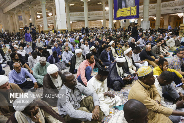 Commemoration ceremony for mother of Nasrallah in Qom