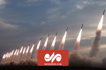 لحظه شلیک هم‌زمان ۱۸ موشک‌ توسط کره شمالی