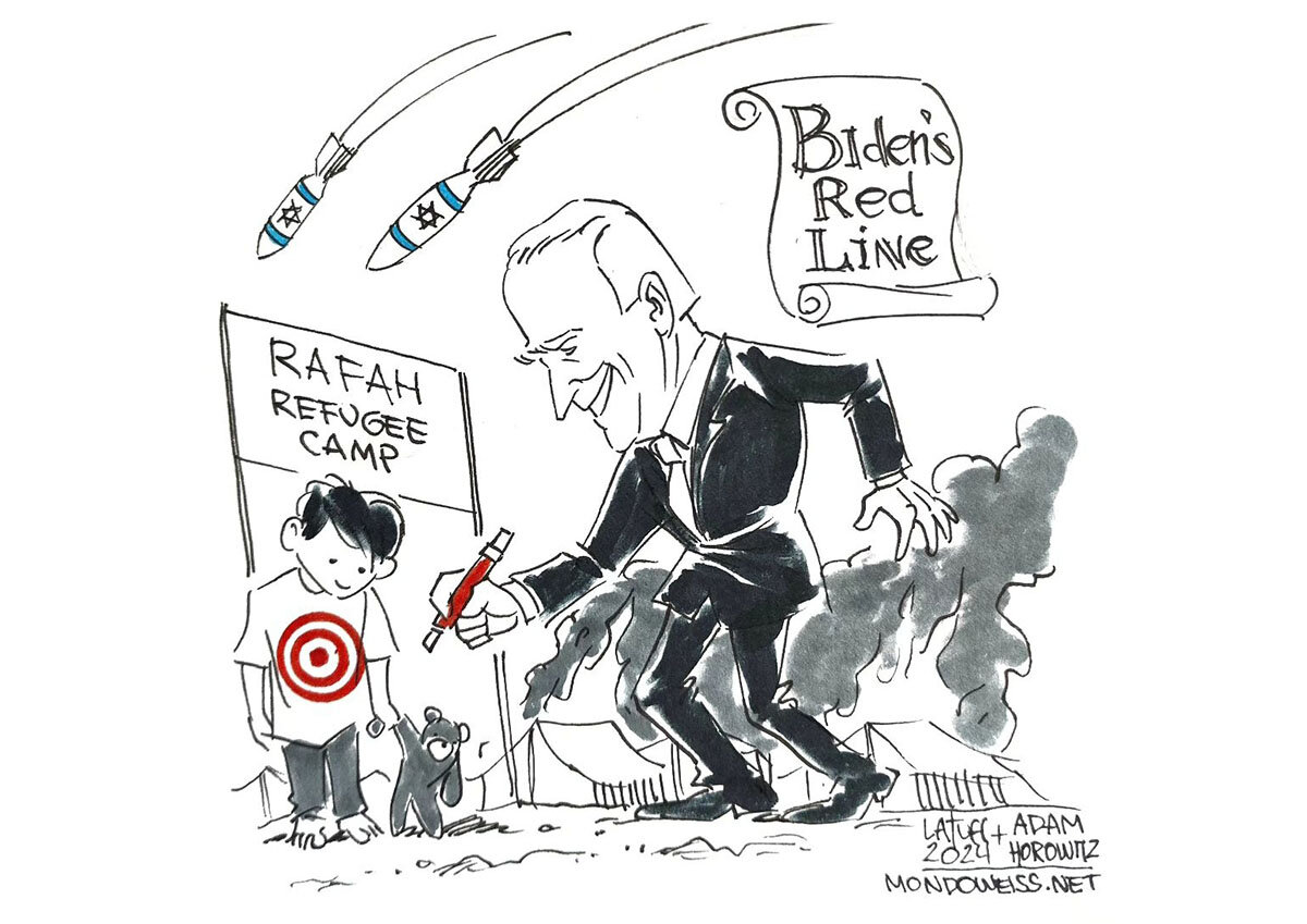 کارتونیستها برای داغ رفح نقش زدند/ رژیم آتشافروز زیر ذرهبین