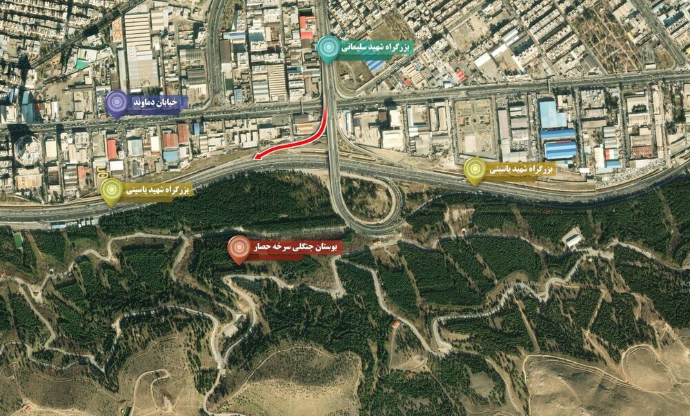 زمان بهرهبرداری از تقاطع غربی بزرگراه شهید سلیمانی